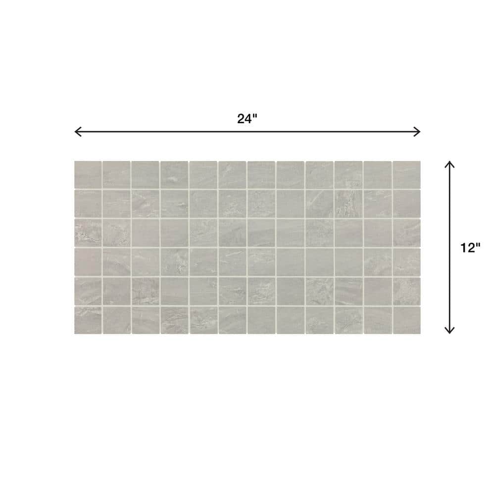 Daltile Bryne Mist 12 in. x 24 in. Glazed Ceramic Mosaic Tile (24 sq. ft./case)