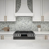Daltile Restore Mist Honed 12 in. x 12 in. x 8mm Marble Hexagon Mosaic Floor and Wall Tile (0.97 sq. ft. per piece)