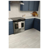 Marazzi Stonehollow 14 in. x 12 in. x 6.35 mm Mist Ceramic Herringbone Mosaic Floor and Wall Tile (0.67 sq. ft. per piece)