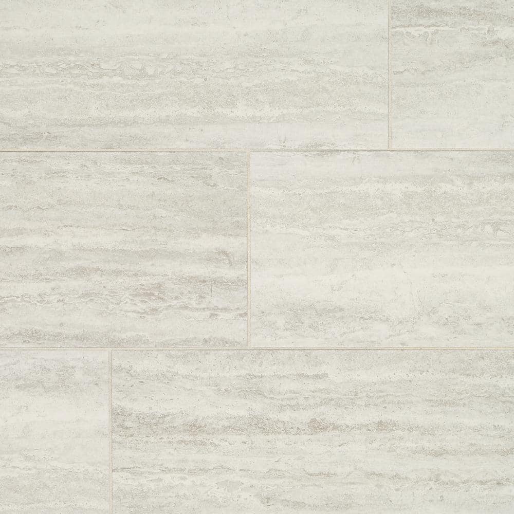 Marazzi Stonehollow Mist 12 in. x 24 in. Glazed Porcelain Floor and Wall Tile (15.6 sq. ft. / Case)