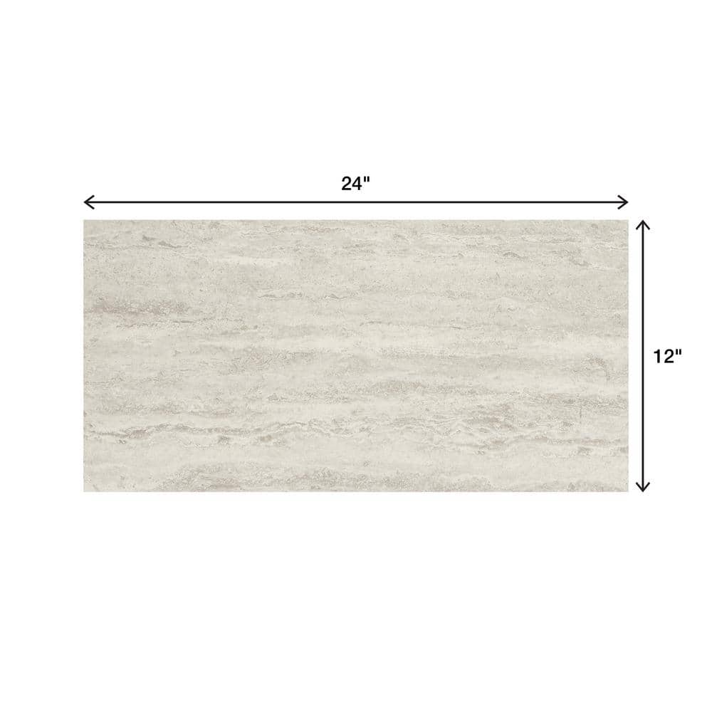 Marazzi Stonehollow Mist 12 in. x 24 in. Glazed Porcelain Floor and Wall Tile, Matte, 15.6 sq. ft. per Case