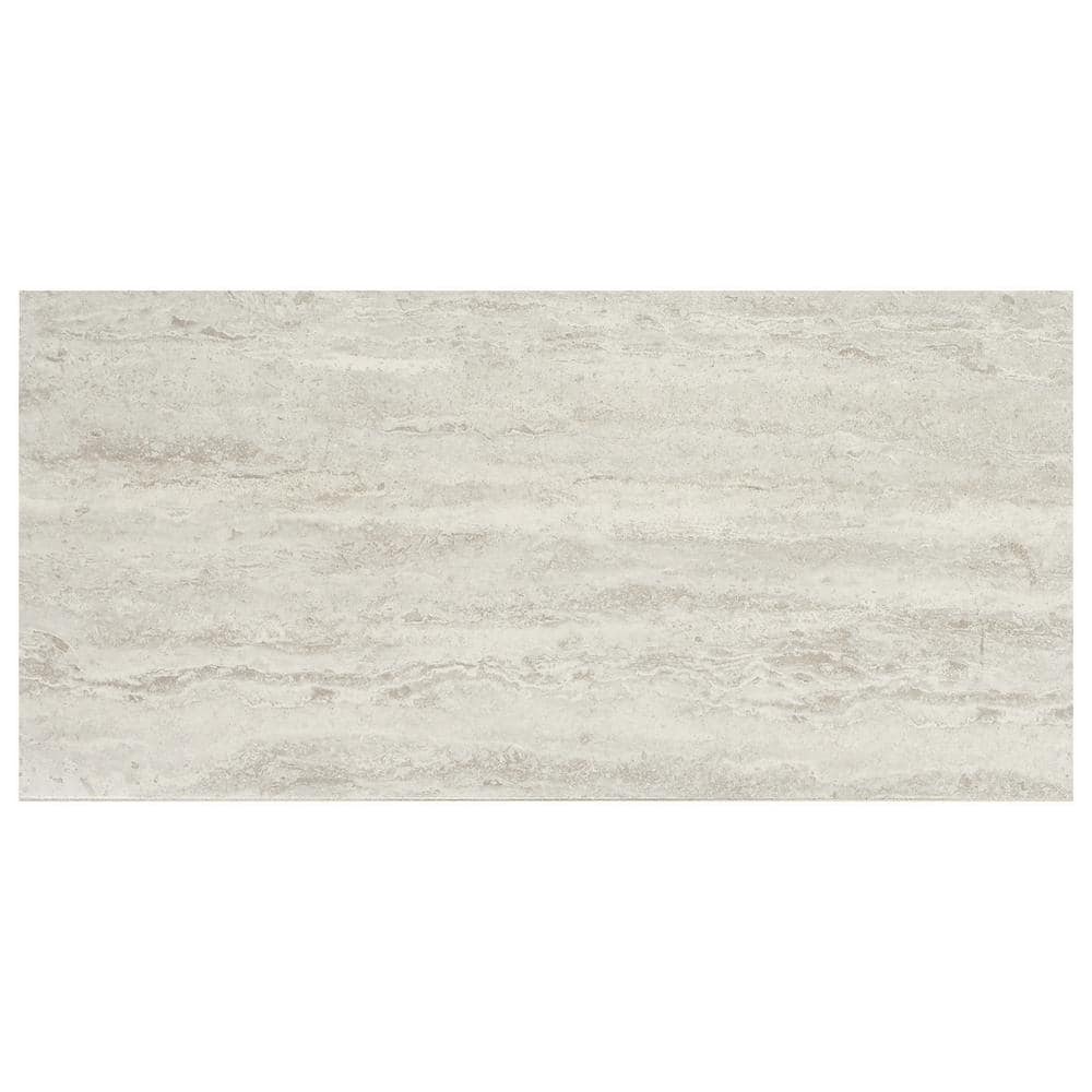 Marazzi Stonehollow Mist 12 in. x 24 in. Glazed Porcelain Floor and Wall Tile, Matte, 15.6 sq. ft. per Case