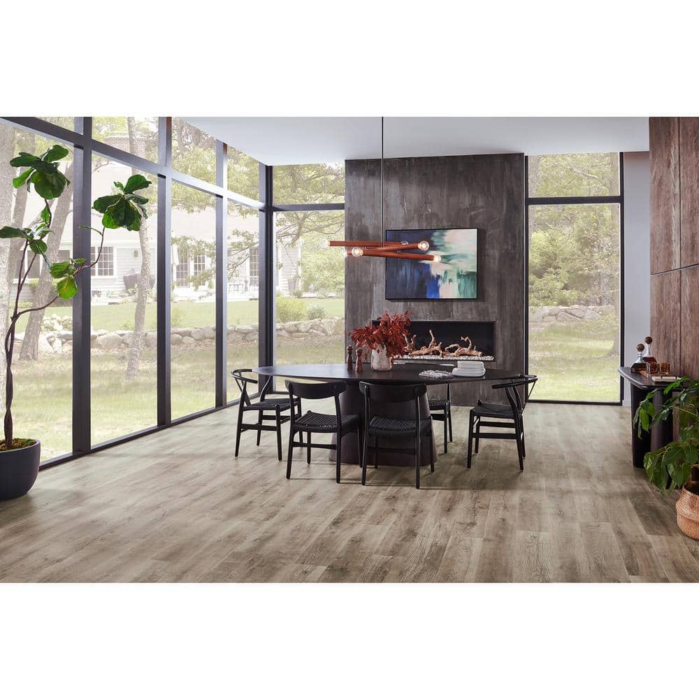 Pergo Outlast+ Mist Walters Oak 12 mm T x 7.4 in. W Waterproof Laminate Wood Flooring (19.63 sqft/case)