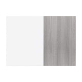 LIFEART CABINETRY Valencia Assembled 27 in. W x 12 in. D x 42 in. H in Misty Gray Plywood Assembled Blind Corner Wall Kitchen Cabinet