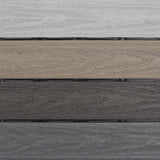 NewTechWood UltraShield Naturale 1 ft. x 1 ft. Quick Deck Outdoor Composite Deck Tile in Mixed Gray (10 sq. ft. per Box)