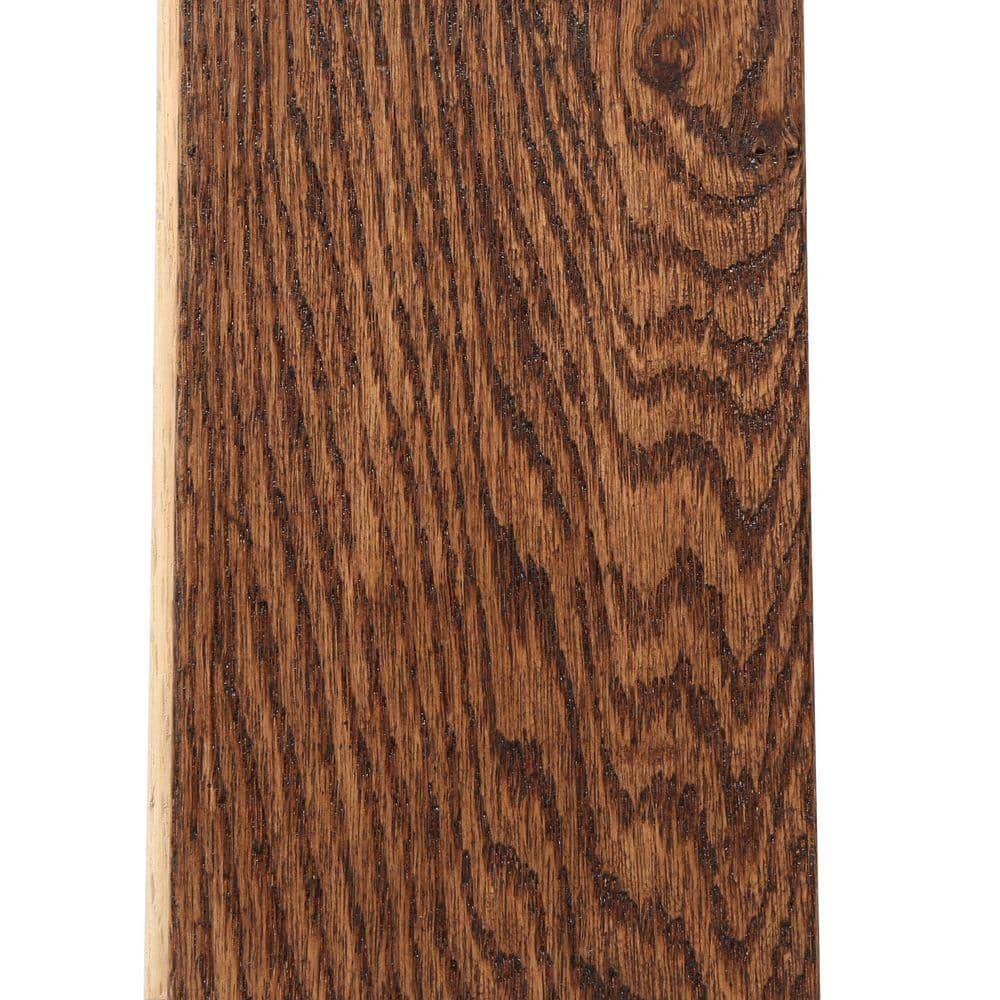 Bruce American Vintage Mocha Oak 3/4 in. T x 5 in. W Scraped Solid Hardwood Flooring (23.5 sq.ft./ctn)