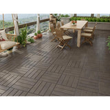 Naturesort Terrace Collection 1 ft. x 1 ft. Bamboo Composite Deck Tile in Mocha (11 sq. ft. per Box)