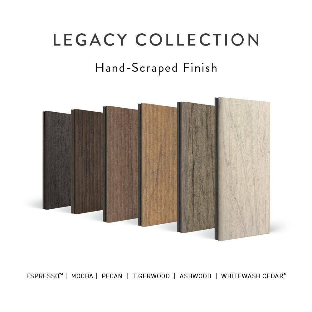 TimberTech Composite Legacy 1 in. x 6 in. x 1 ft. Grooved Mocha Composite Sample (Actual: 0.94 in. x 5.36 in. x 1 ft)