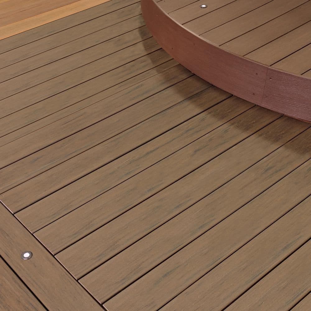 TimberTech Composite Legacy 1 in. x 6 in. x 1 ft. Grooved Mocha Composite Sample (Actual: 0.94 in. x 5.36 in. x 1 ft)