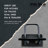 Mockins 1.25 in. - 2 in. Hitch Stabilizer and Tightener with Anti-Rust Coating for Hitch Mounted Cargo Carriers