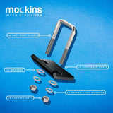 Mockins 1.25 in. - 2 in. Hitch Stabilizer and Tightener with Anti-Rust Coating for Hitch Mounted Cargo Carriers