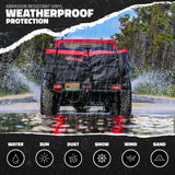 Mockins 70 in. x 30 in. x 6 in. 500 lbs Capacity XL Hitch Cargo Carrier w/Rear Lights, 40 CuFt Red Cargo Bag, Locks and Straps