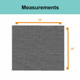 Mockins 39 in. x 36 in. Protective Non-Slip Car Roof Mat with Extra Cushioning - Black