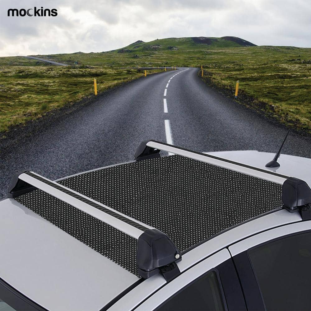 Mockins 39 in. x 36 in. Protective Non-Slip Car Roof Mat with Extra Cushioning - Black