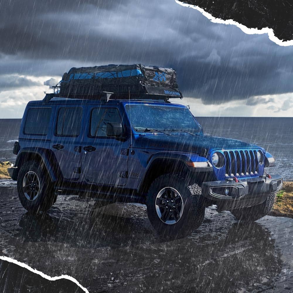Mockins 84 in. x 39 in. x 6 in. Expandable Rooftop Cargo Carrier with 35 cu. ft. Waterproof Cargo Bag, Net, and Straps