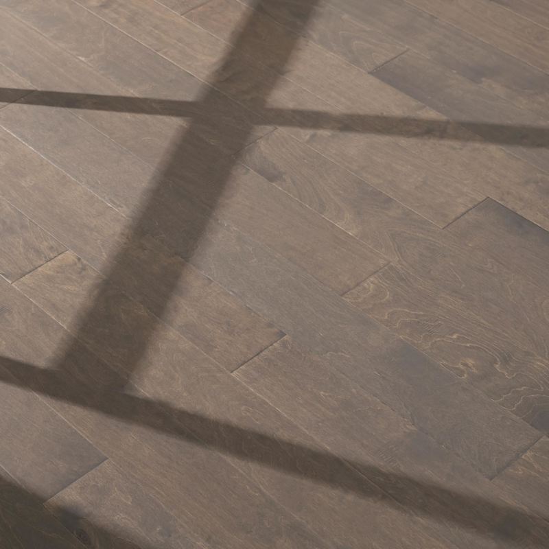Mohawk Basics 5" Handscraped Engineered Birch Hardwood Flooring, 3/8" Thick, 5-Ply – 23 sq. ft. per Carton (Cafe Birch)