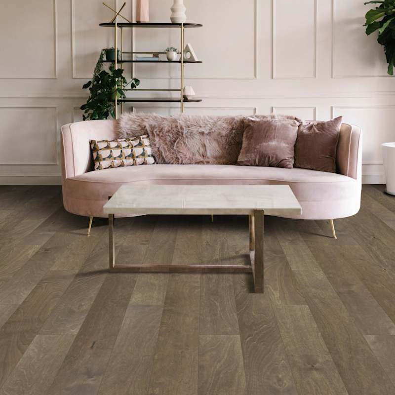 Mohawk Advance 6.5 in. Wire Brushed Engineered Yellow Birch Hardwood Flooring, 7‑Ply – 3/8 in. Thick – 26.15 Sq. Ft. per Carton (Butter Birch)
