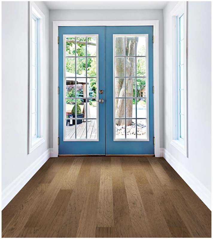 Mohawk Advance 6.5" Wide Handscraped Engineered Hickory Hardwood Flooring, 7‑Ply – 25.99 Sq Ft/Carton
