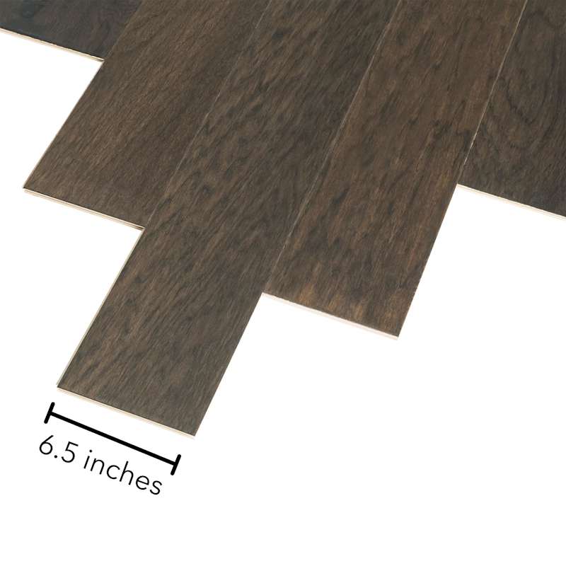 Mohawk Advance 6.5" Wide Handscraped Engineered Hickory Hardwood Flooring, 7‑Ply – 25.99 Sq Ft/Carton