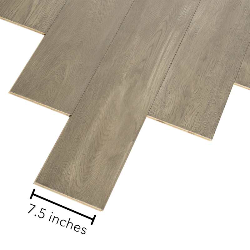 Mohawk Elite 7.5" Wire Brushed Engineered European White Oak Flooring, 3/8" Thick, 7‑Ply – Sold by Carton (27.41 SF/Carton)