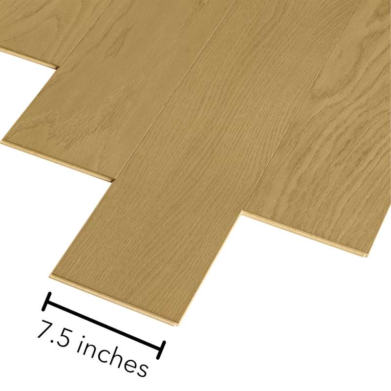 Mohawk Elite 7.5" Wire Brushed Engineered European White Oak Flooring, 3/8" Thick, 7‑Ply – Sold by Carton (27.41 SF/Carton)