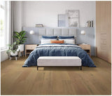 Mohawk Elite 7.5" Wire Brushed Engineered European White Oak Flooring, 3/8" Thick, 7‑Ply – Sold by Carton (27.41 SF/Carton)