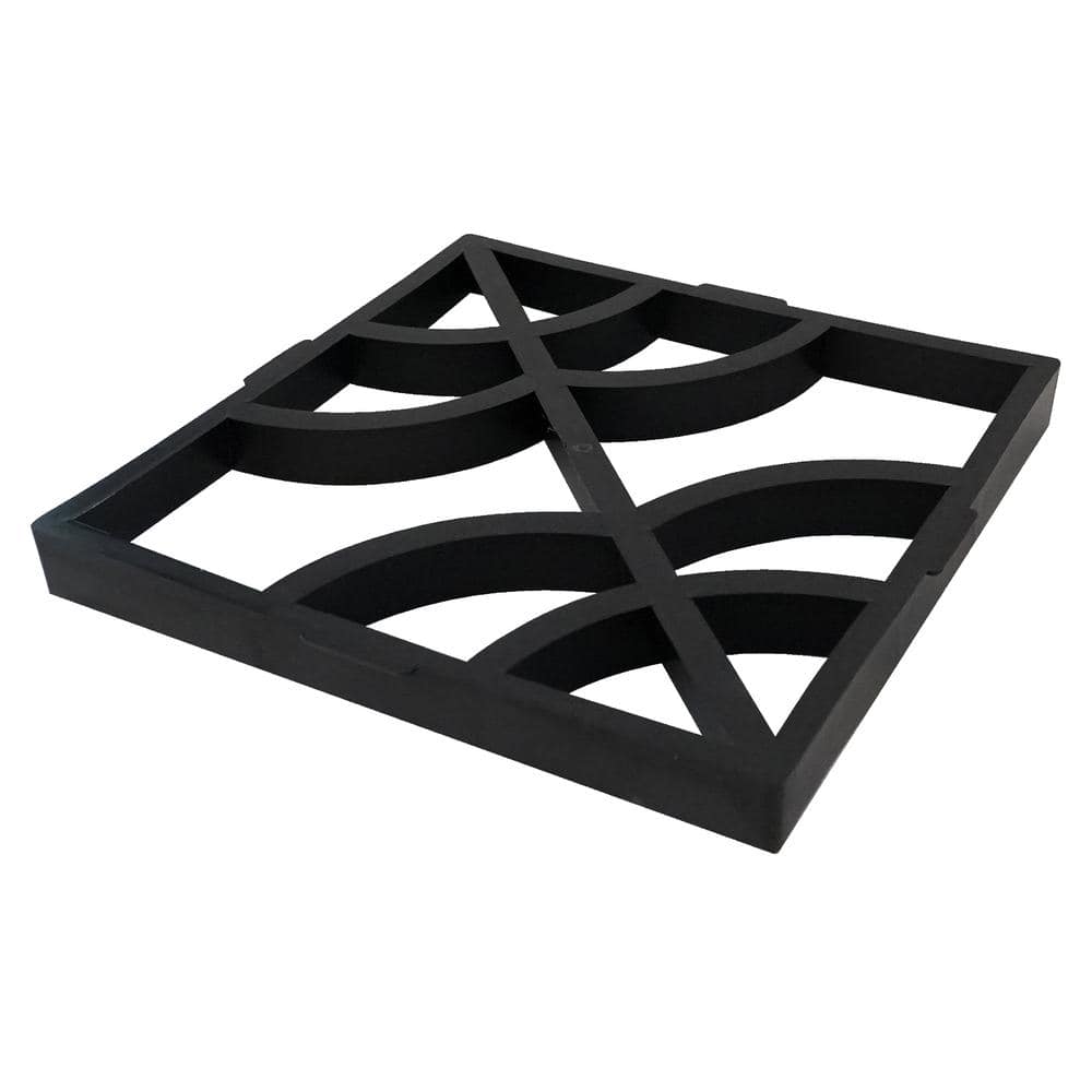 Yard Elements Concrete Stepping Stone Molds Reusable Plastic DIY Paver Pathway Maker for Gardens, Walkways, Outdoor Patios (Mold 5)