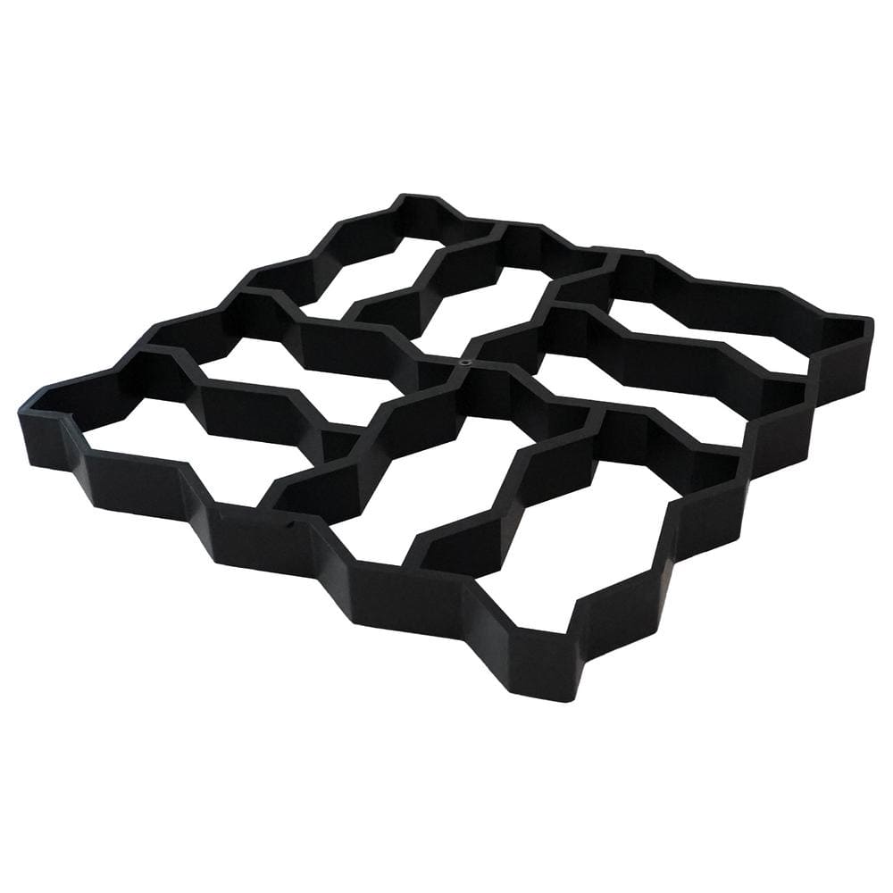 Yard Elements Concrete Stepping Stone Molds Reusable Plastic DIY Paver Pathway Maker for Gardens, Walkways, Outdoor Patios (Mold 7)