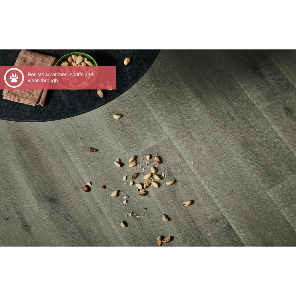 Pergo Outlast+ Montage Grey Oak 12 mm T x 7.4 in. W Waterproof Laminate Wood Flooring (19.63 sqft/case)