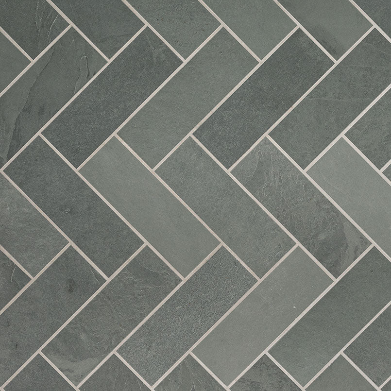 MSI Montauk Blue 4 in. x 12 in. Gauged Slate Floor and Blue Subway Tile (5 sq. ft./Case)