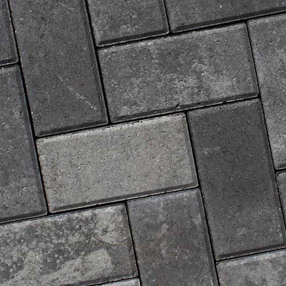 interlock Holland 8.5 in. x 4.25 in. x 2.375 in. Rectangle Moonlight Gray FM Concrete Paver ( 280-pieces/69 sq. sf./Pallet)