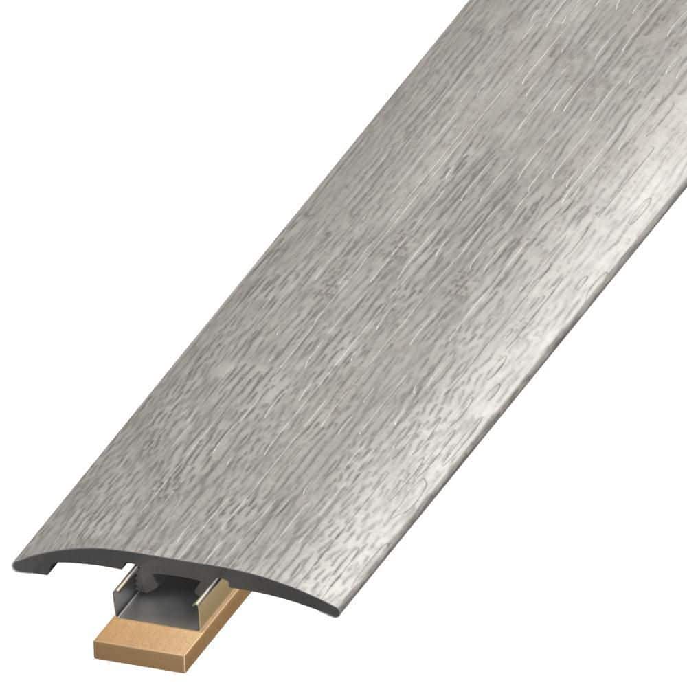 DuraDecor Liz Marie's Modern Maven Moonlight Silver 0.25 in. T x 2 in. W x 94 in. L 3-in-1 Transition Molding