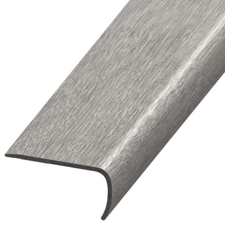 DuraDecor Liz Marie's Modern Maven Moonlight Silver 1 in. T x 2 in. W x 94 in. L Stair Nose Molding