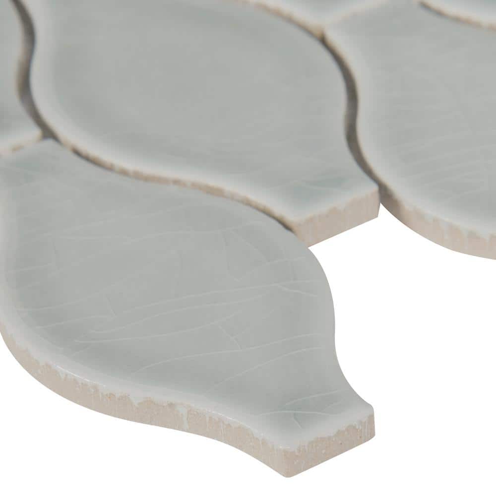 MSI Morning Fog 10.75 in. x 17 in. Glossy Ceramic Floor and Wall Tile (11.2 sq. ft./Case)