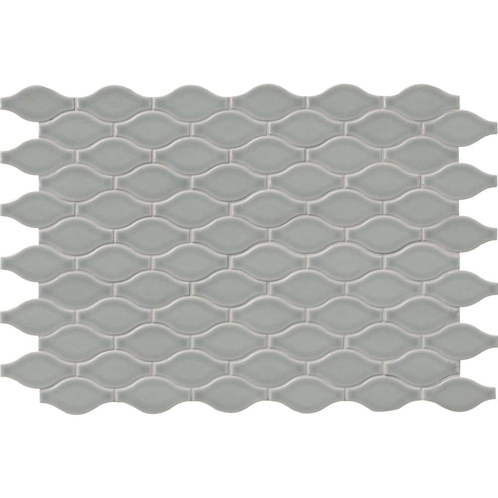 MSI Morning Fog 10.75 in. x 17 in. Glossy Ceramic Floor and Wall Tile (11.2 sq. ft./Case)