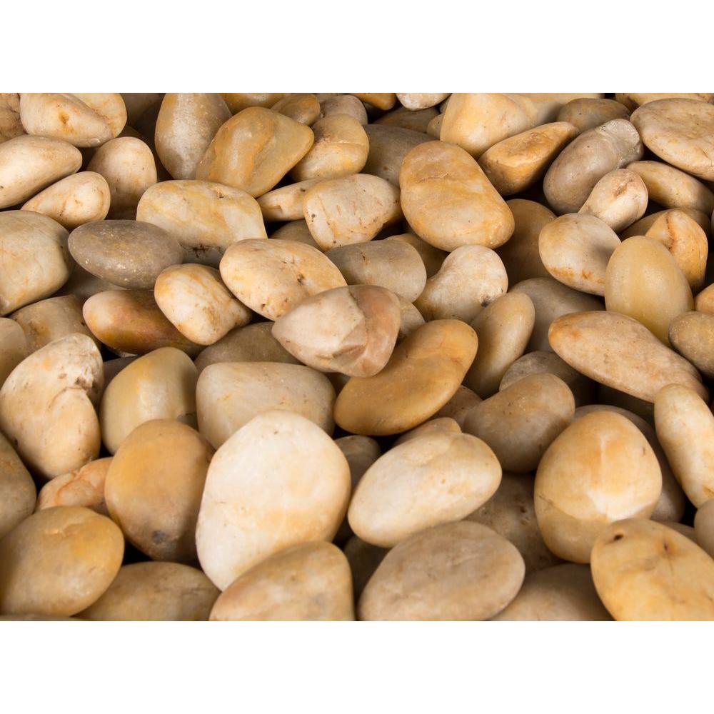 MSI Dorado Beach River Rock, 0.5 cu. ft. Bag, 3–5 cm (40 lbs.) – 21 cu. ft./42-Bag Pallet