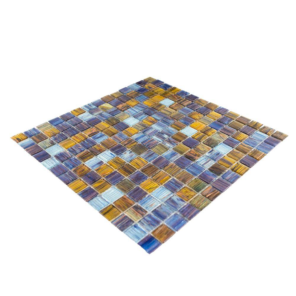 Jeffrey Court Vineyard 12 in. x 12 in. x 4 mm Glass Mosaic Wall Tile