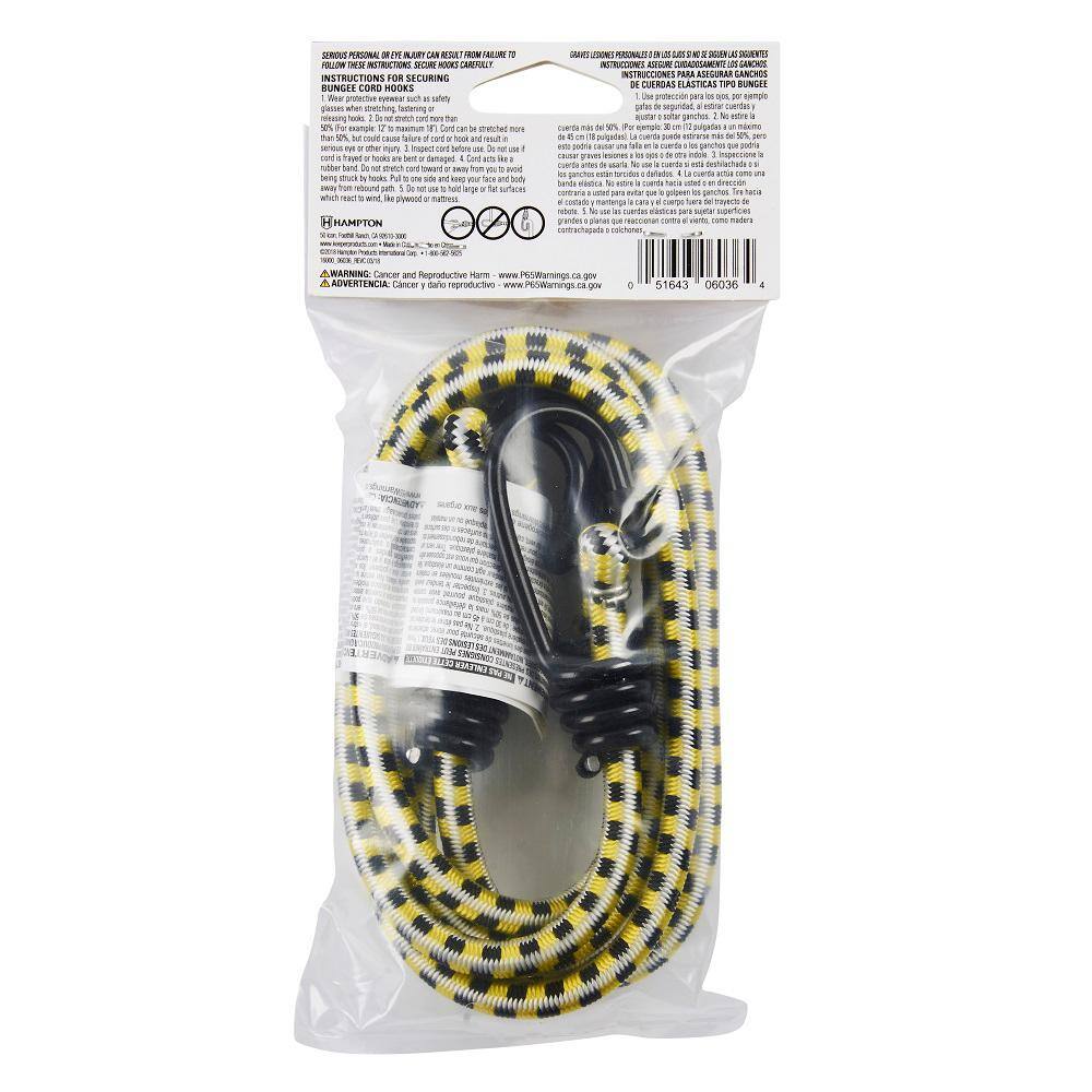 Keeper 36 in. Bungee Cord with Coated Hooks (2-Pack)