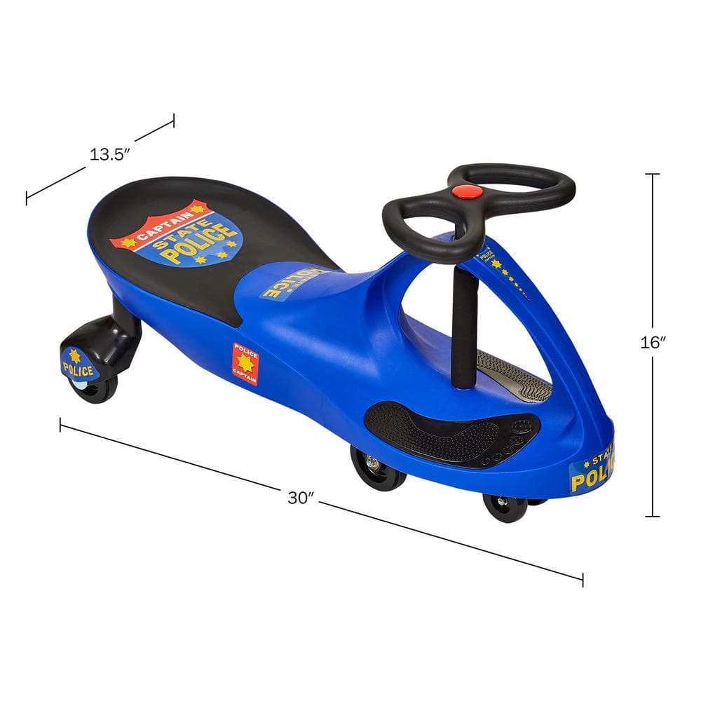 Lil Rider Police Wiggle Car Ride-On Toy - Blue