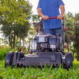Murray 22 in. 140 cc Briggs & Stratton Walk Behind Gas Self-Propelled Lawn Mower with Front Wheel Drive and Bagger