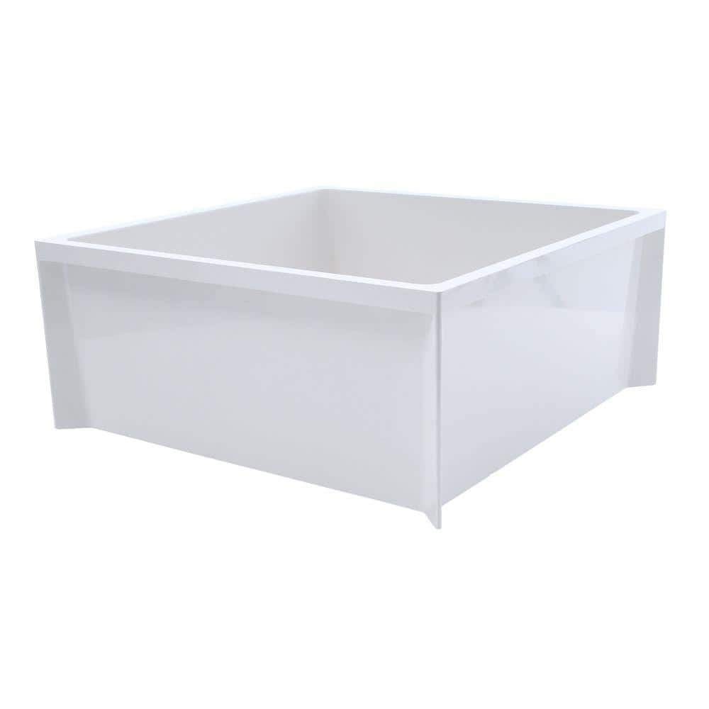 MUSTEE 24 in. x 24 in. Fiberglass Service Mop Basin