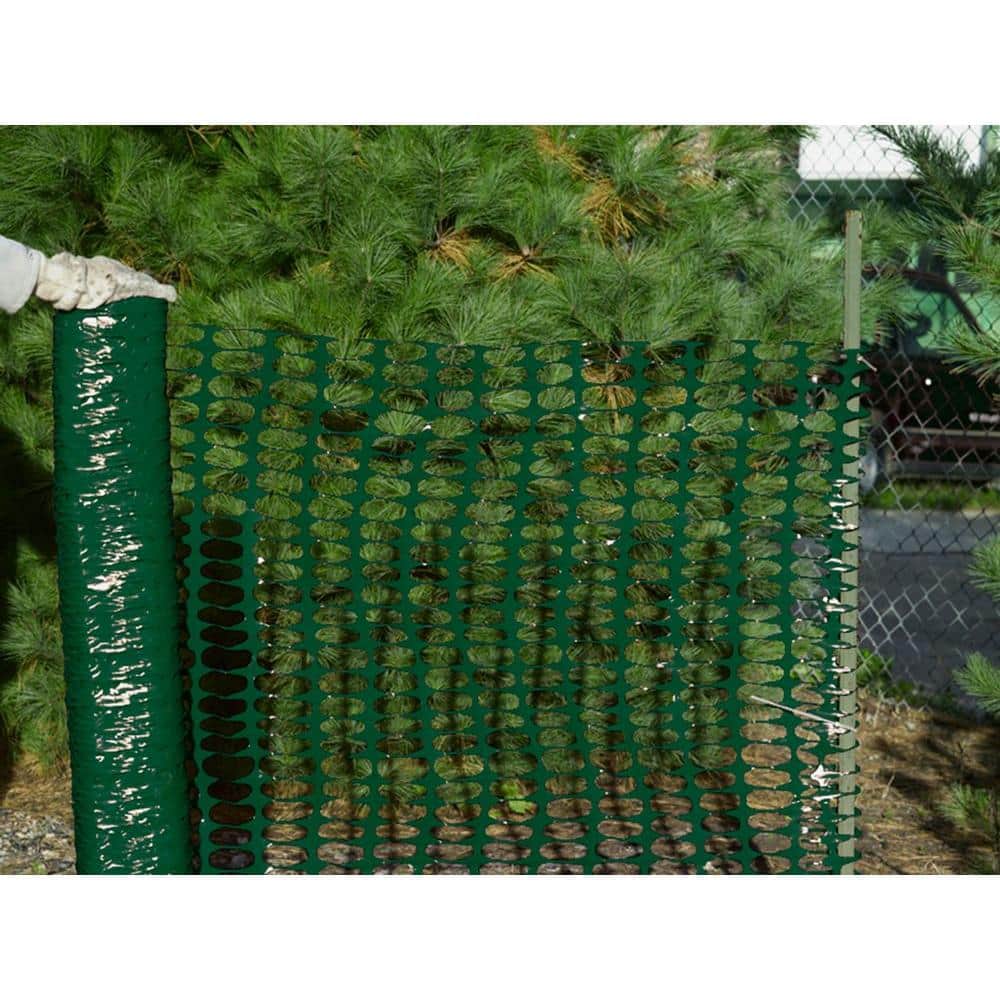 Mutual Industries 1/4 in. x 4 ft. x 100 ft. Green Warning Barrier Safety Fence