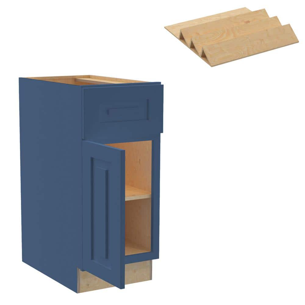 Home Decorators Collection Grayson Mythic Blue Kitchen Cabinet