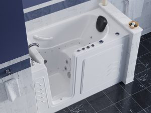 Universal Tubs HD Series 30 in. x 60 in. Left Drain Quick Fill Walk-In Air Tub in White