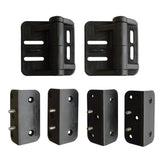 Nationwide Industries Black Nylon Polymer Self-Closing Multi-Adjustable Gate Hinges (2-Pack)