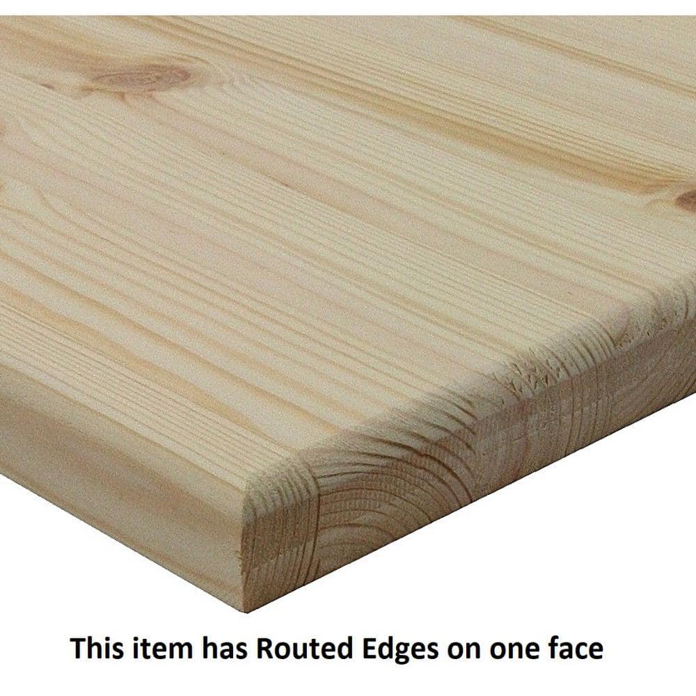 Allwood 1 in. x 24 in. x 36 in. Pine Project Panel with Routed Edges on 1 Face