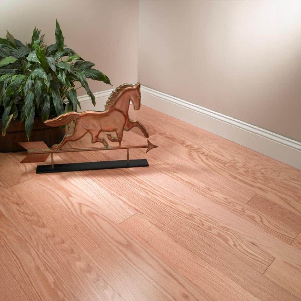 Blue Ridge Hardwood Flooring Natural Red Oak 3/8 in. T X 5 in. W Tongue & Groove Smooth Engineered Hardwood Flooring (24.5 sq.ft./case)