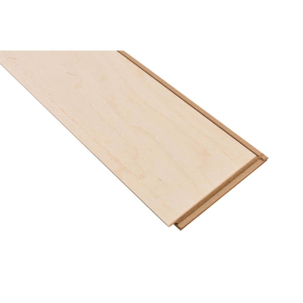 Bruce Turlington Natural Maple 3/8 in. T x 5 in. W Click Lock Smooth Engineered Hardwood Flooring (22 sq.ft./ctn)