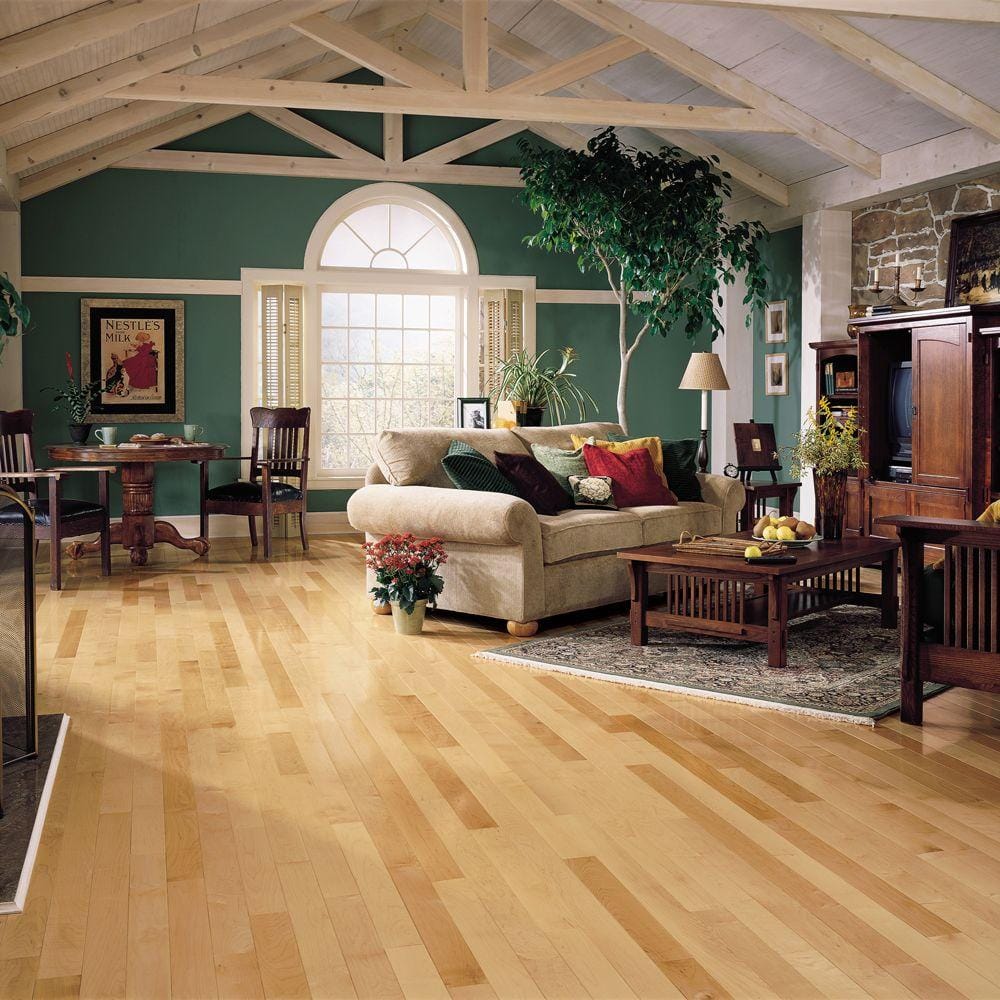 Bruce Plano Natural Maple 3/4 in. T x 2-1/4 in. W Smooth Solid Hardwood Flooring (20 sq.ft./ctn)