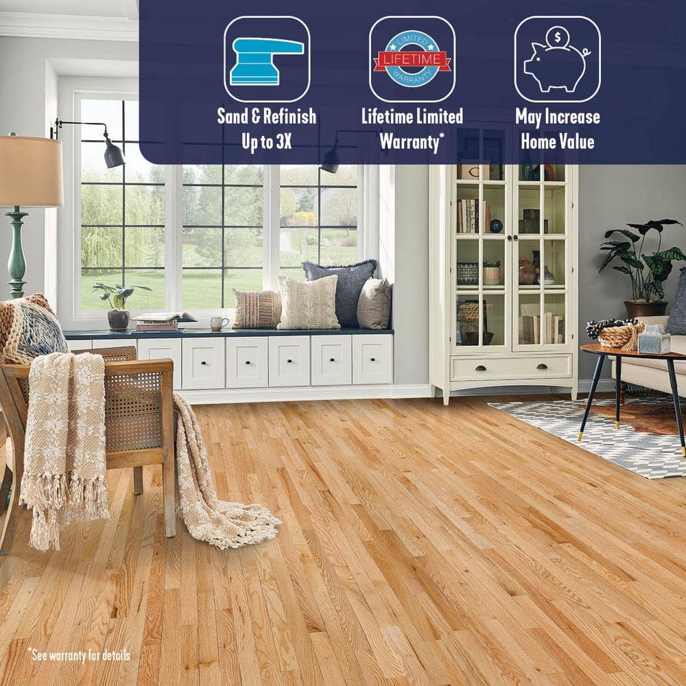 Bruce American Originals Natural Red Oak 3/4in. T x 2-1/4 in. W Smooth Solid Hardwood Flooring (20 sq.ft./ctn)